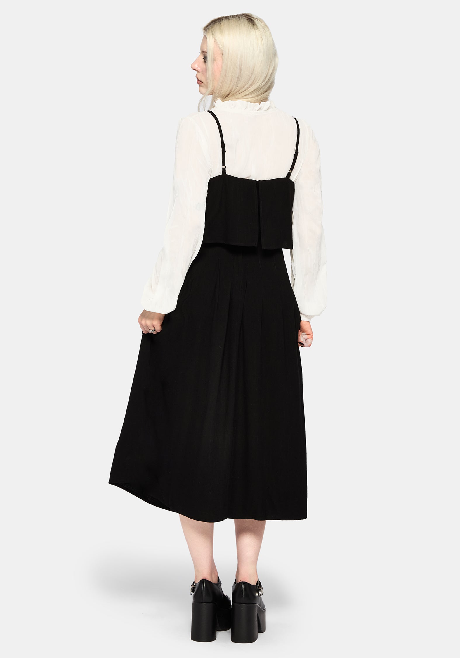 Genevra Embroidered Overlay Midi Dress EU 34
