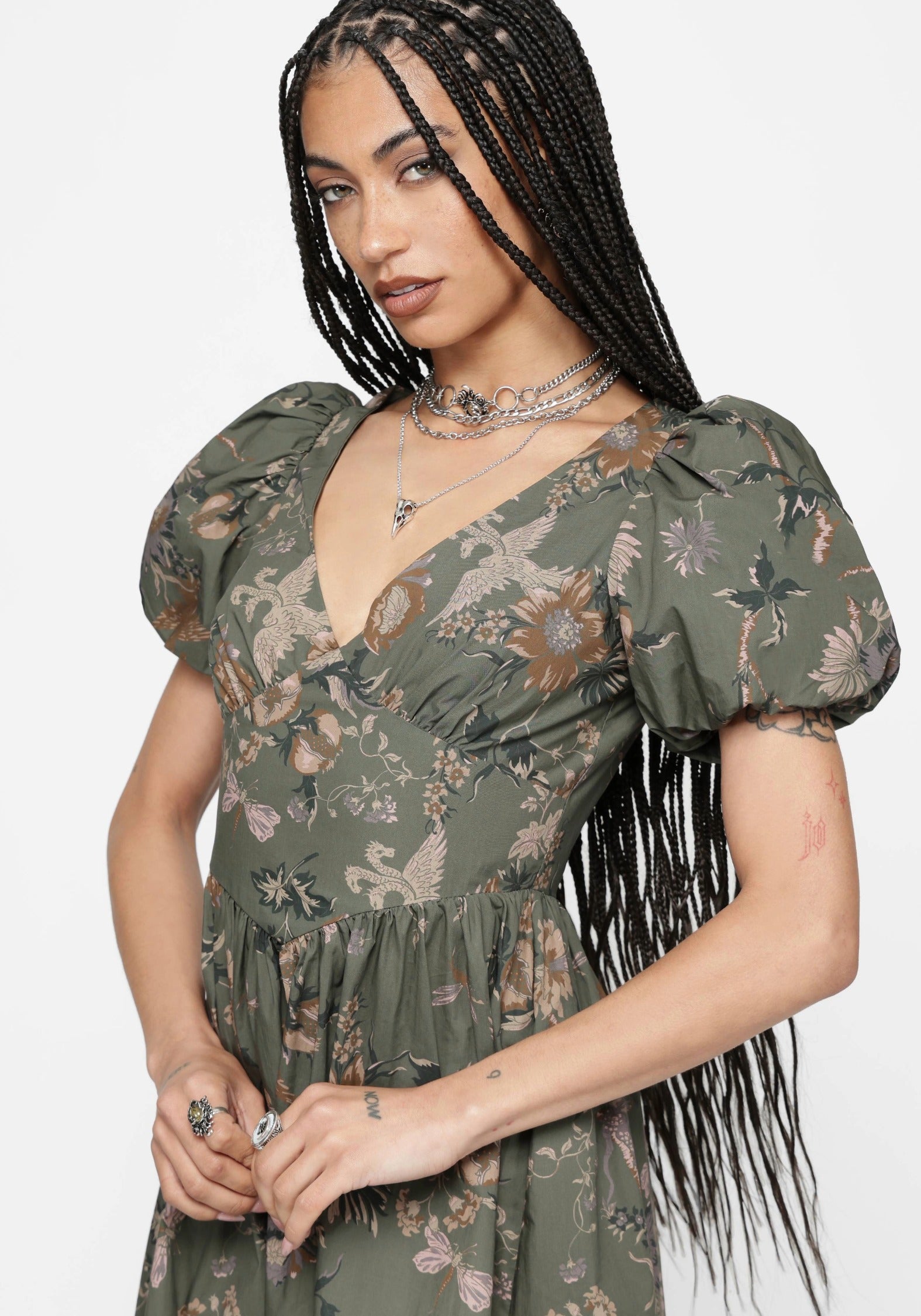 Poison Eden Cotton Mini Dress