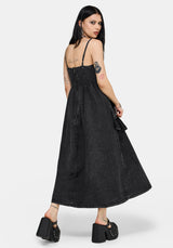 Corvina Fitted Bodice Waterfall Tiered Midaxi Dress EU 34