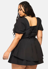Obsidia Lace Up Corset Mini Dress