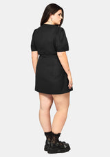 Meliora Wrap Embroidered Mini Dress