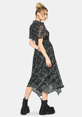 Rhoswen Checked Hanky Hem Midaxi Shirt Dress EU 38