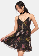 Angela Folk Embroidered Cami Dress