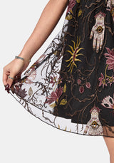 Angela Folk Embroidered Cami Dress