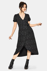 Cameo Floral Printed Midaxi Wrap Dress