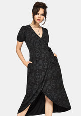 Cameo Floral Printed Midaxi Wrap Dress