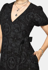 Cameo Floral Printed Midaxi Wrap Dress