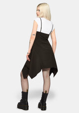 Alecto Pinstripe Handkerchief Hem Mini Dress EU 34
