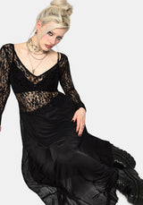 Eltharia Lace Bodice Maxi Dress EU 34