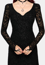 Neve Long Sleeve Lace Midaxi Dress