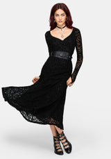 Neve Long Sleeve Lace Midaxi Dress