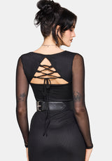 Ebonine Backless Maxi Dress