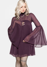 Noirelle Handkerchief Hem Chiffon Mini Dress EU 34