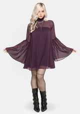 Noirelle Handkerchief Hem Chiffon Mini Dress EU 34