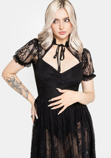 Velisse Lace Fixed Bodysuit Maxi Dress EU 34