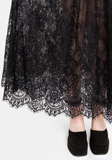 Velisse Lace Fixed Bodysuit Maxi Dress EU 34