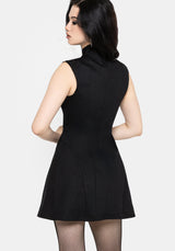 Vixelle Lace Up Front Cutout Mini Dress EU 34