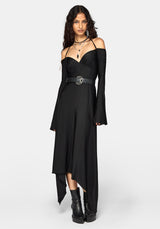 Aurelia Slinky Halter Strap Midaxi Dress