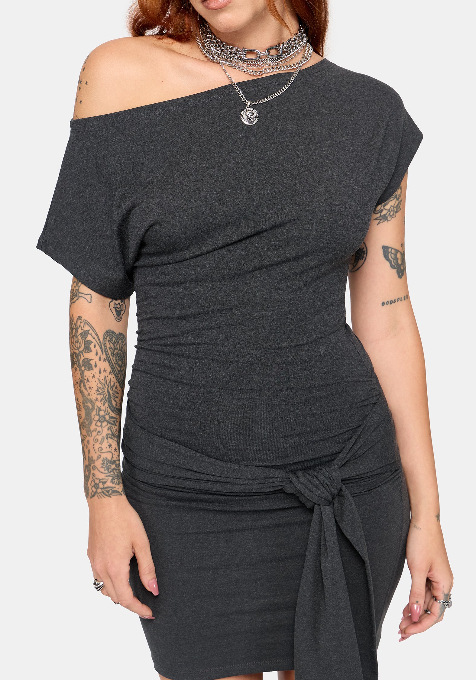 Kiona Tie Waist Mini Dress