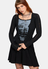Zael Asymmetric Hem Graphic Cami Mini Dress