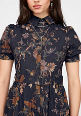 Poison Eden Midaxi Shirt Dress - Midnight