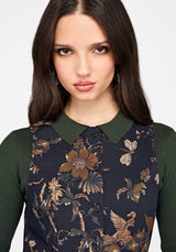 Poison Eden Button Up Mini Dress - Black