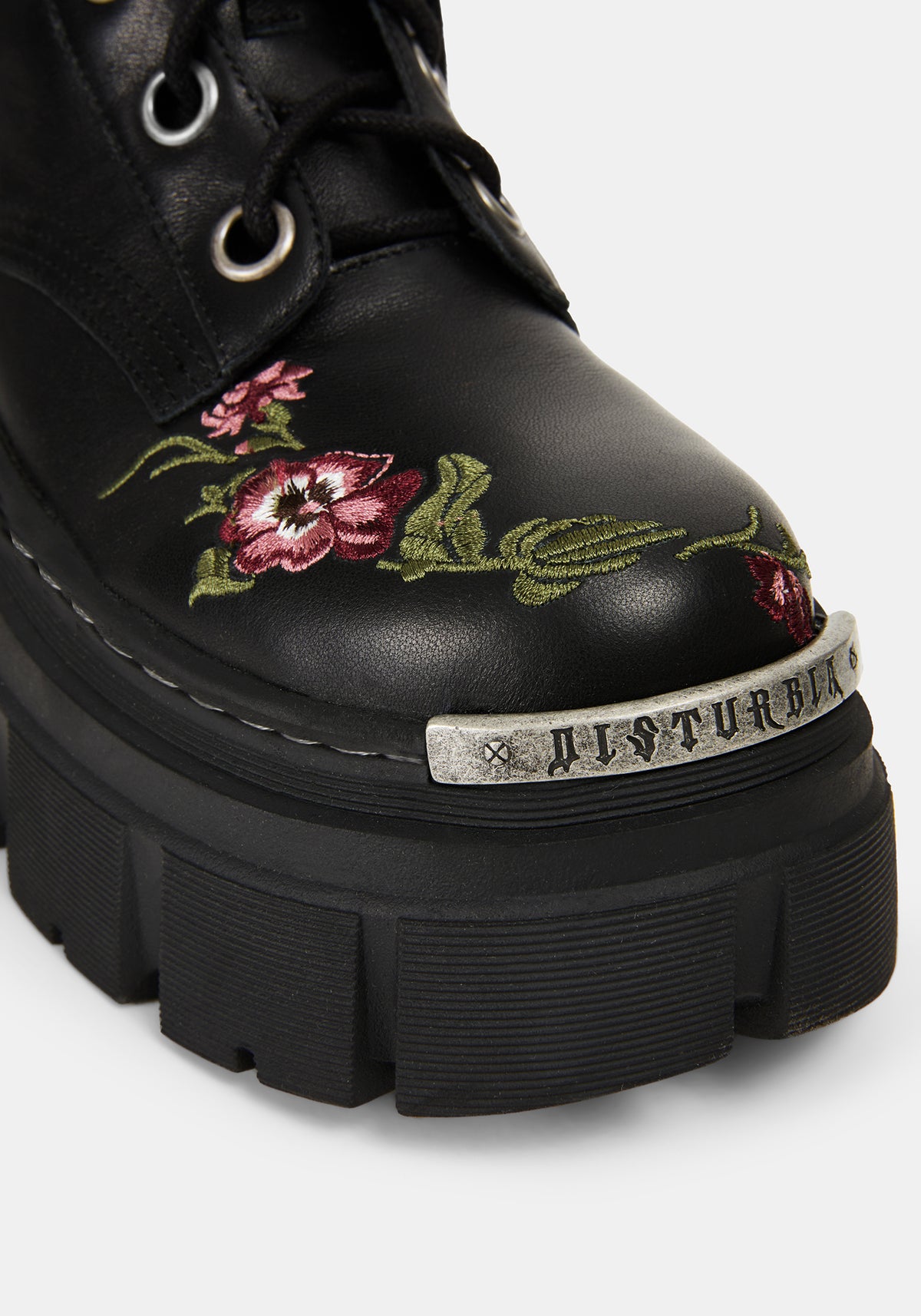 Drunella Embroidered Leather Boots US 8