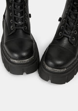 Morwyn Calf Lace Up Platform Boots EU 39