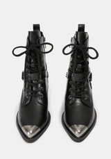Wespair Leather Toe Cap Chain Boots EU 39