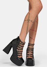 Scythera Multi Buckle Platform Heels EU 39