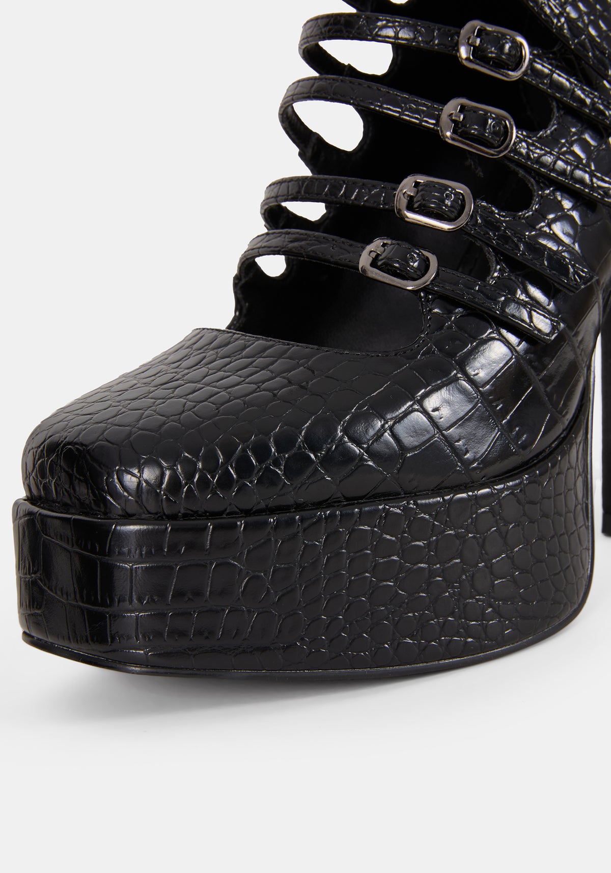 Scythera Multi Buckle Platform Heels EU 39