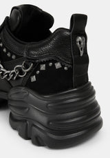 Vornex Studded Leather Trainers