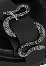 Mamba Snake Buckle Sandals