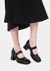 Hina Floral Buckle Mary Jane Shoes