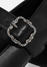 Hina Floral Buckle Mary Jane Shoes