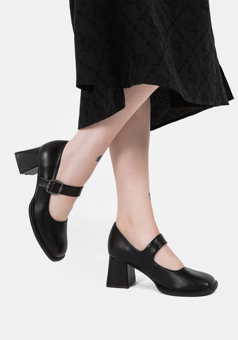 Hina Floral Buckle Mary Jane Shoes