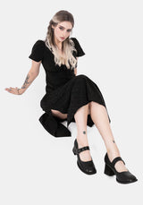 Hina Floral Buckle Mary Jane Shoes