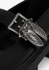 Swarm Bug Buckle Mary Jane Shoes