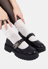 Swarm Bug Buckle Mary Jane Shoes