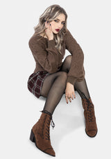 Lilith Suedette Embroidered Boots