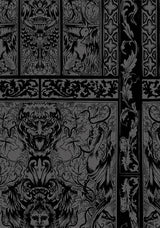 Fracture Cathedral Print Button Down Midi Dress