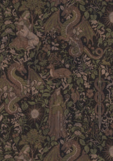 Haunt Fluted Long Sleeved Mesh Print Top