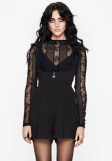 Grace Zip Front Pinafore Playsuit