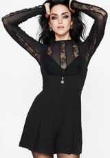 Grace Zip Front Pinafore Playsuit