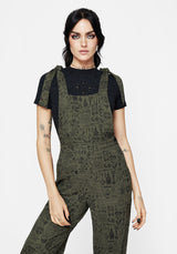 Taddea Cotton Relaxed Tie Detail Jumpsuit