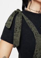 Taddea Cotton Relaxed Tie Detail Jumpsuit