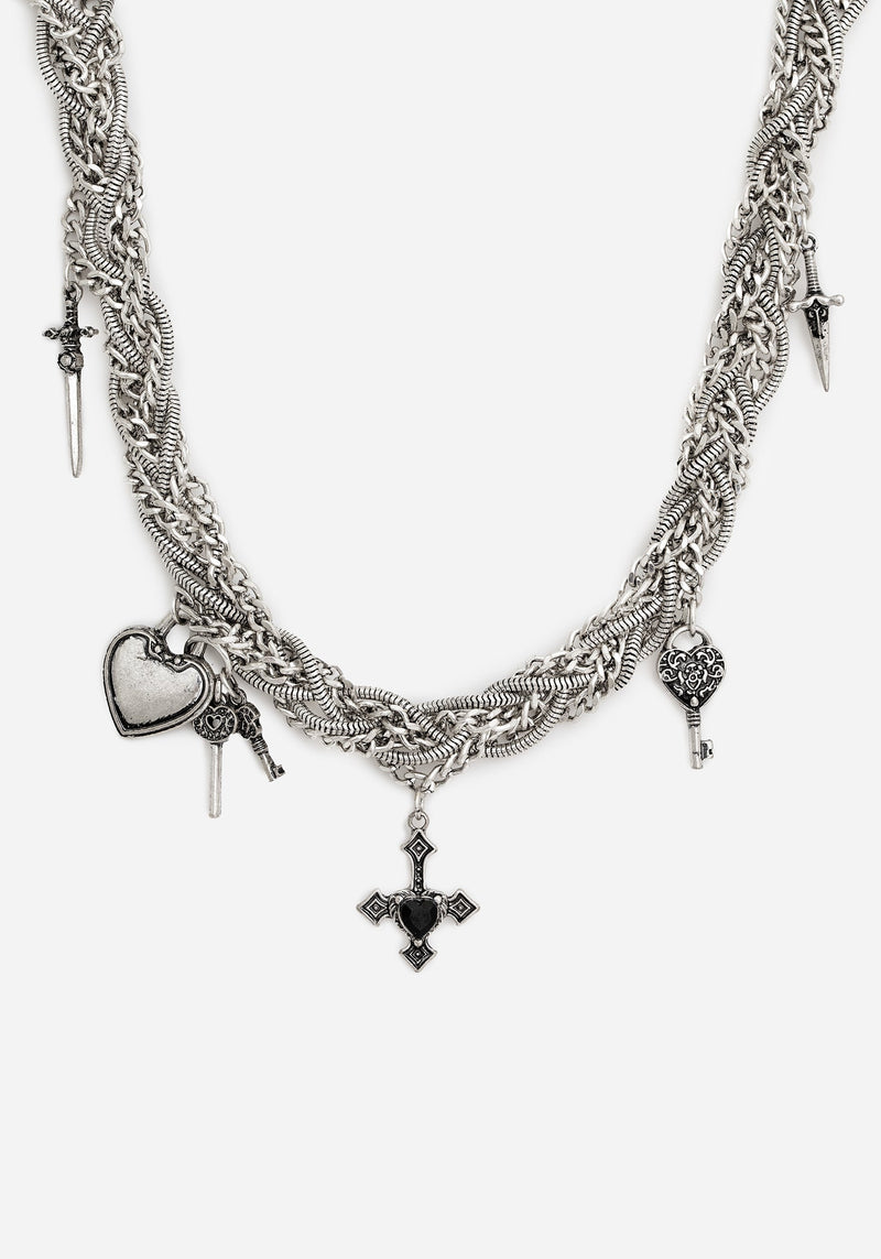 Eilir Twisted Vintage Charm Necklace
