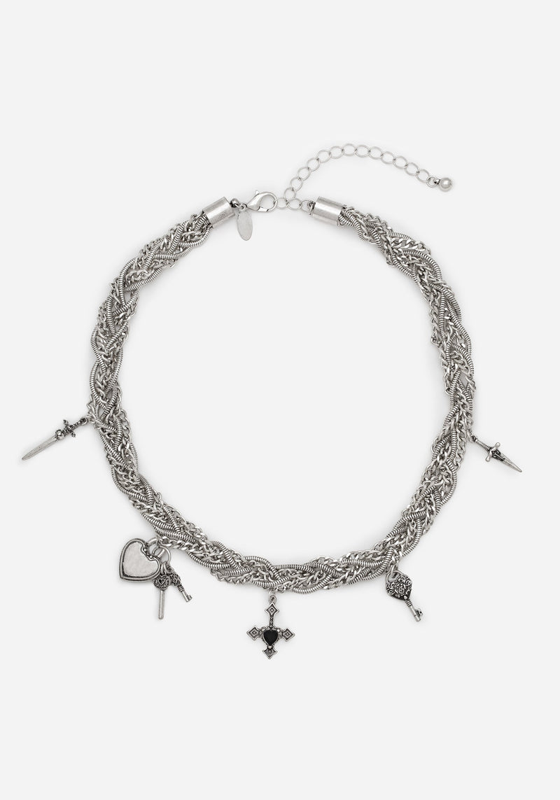 Eilir Twisted Vintage Charm Necklace