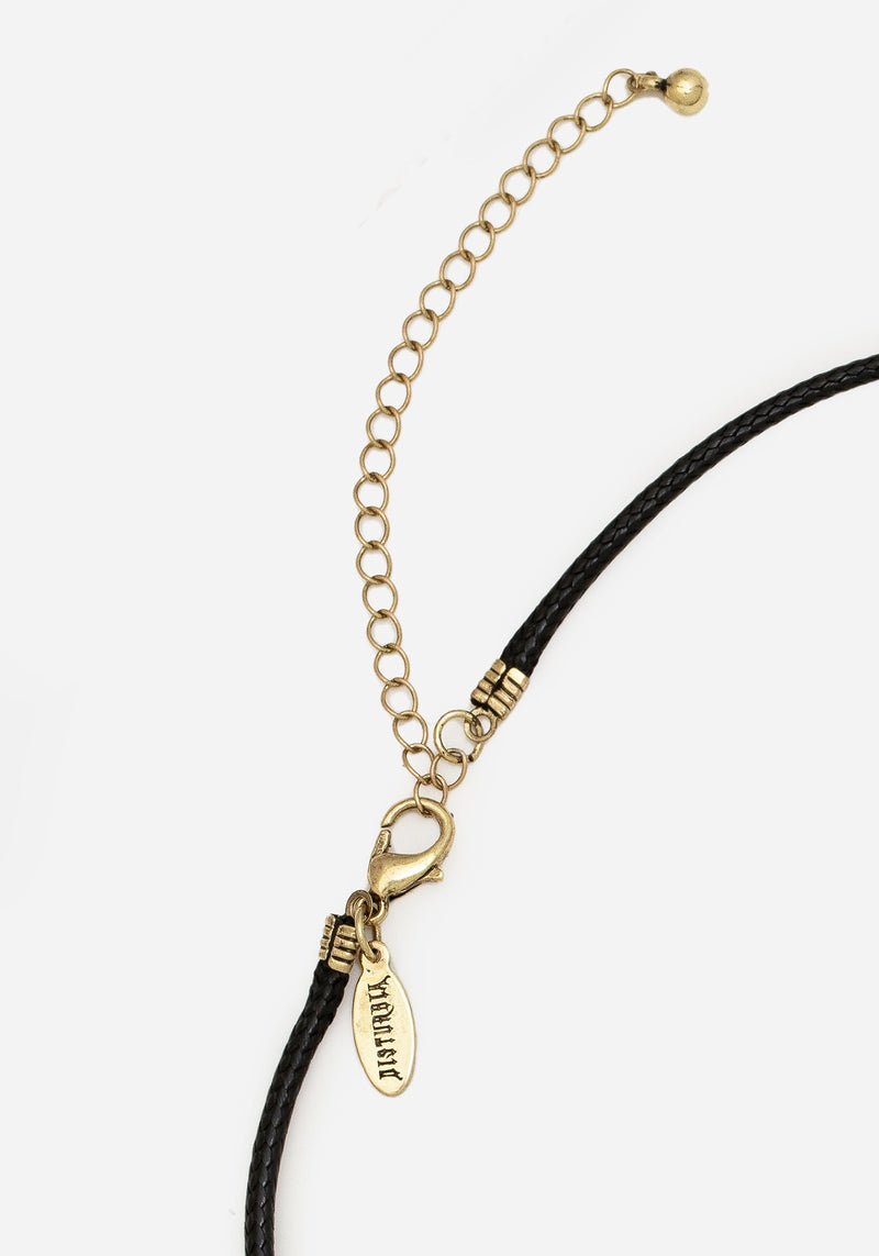 Genesta Schädel Schlüssel Kordel Halskette