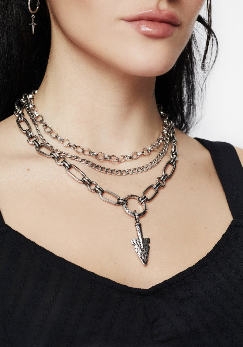 Larkin Spear Layered Chain Necklace